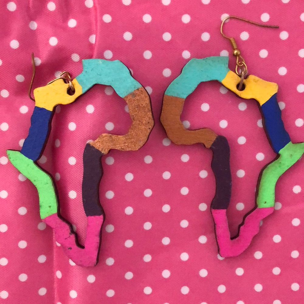 Pan African pride earrings
